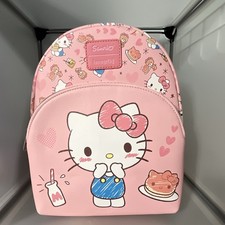 Loungefly x Hello Kitty KISS Band Tote Bag, Black & Silver, 16"x15"x3" — listing 6