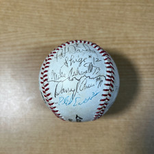 Vintage Team-Signed Official League Baseball with Multiple Autographs — listing 3