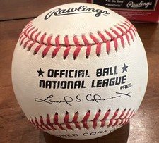 Rawlings Official National League Baseball (William D. White, President) with Ink Signature