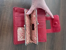 Hobo International Lauren Tan Leather Double-Frame Clutch Wallet — listing 6