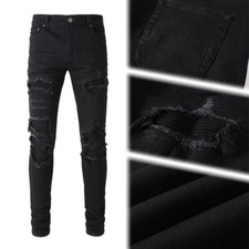 Light Wash Heavily Distressed Ripped Skinny Jeans — listing 4