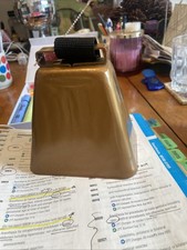 Antique Hand-Forged Brass Cow/Livestock Bell with Iron Clapper — listing 5
