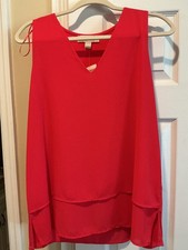 MICHAEL Michael Kors White Textured Sleeveless Peplum Ruffle-Hem Top, Size 2X — listing 6