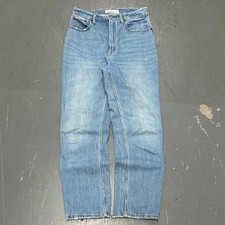 Abercrombie & Fitch The Ankle Straight Ultra High Rise Jeans Black Distressed — listing 6