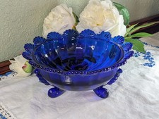 Cobalt Blue Depression Glass Salad/Bread Plate with Scalloped Rim — listing 5