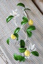 Italian Gilt Tole Metal Five-Arm Leaf-and-Candle Wall Sconce — listing 4