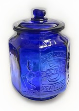 Planters Peanuts Pennant Salted Peanut Glass Store Display Jar with Lid — listing 4