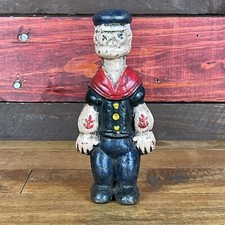 Antique Cast Iron Painted Sailor Boy Bookends Pair — listing 5