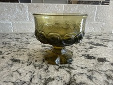 Tiffin Franciscan Madeira Olive Green Footed Sherbet / Champagne Glass — listing 3