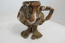 Handmade Yellow Glazed Ceramic Tumbler / Cup, Maker Unknown — listing 4