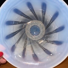 Murano-Style Opalescent Art Glass Petal/Fazzoletto Bowl — listing 2