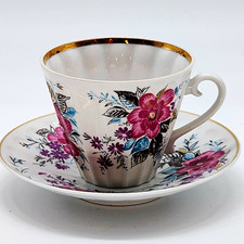 Lomonosov (LFZ) Imperial Porcelain St. Petersburg Cup & Saucer, St. Isaac's & Nevsky Cathedral Motif — listing 6