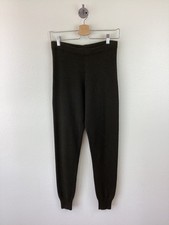 Prada Black Virgin Wool Knit Sweater Pants, Size 52