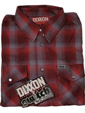Dixxon Flannel Company "Switch Suspension" Collab Flannel Shirt, Teal/Black/Copper Plaid, Size L, listing 6