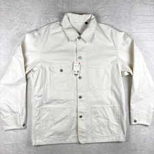 Carhartt-Style Green Canvas Chore Jacket with Corduroy Collar — listing 3