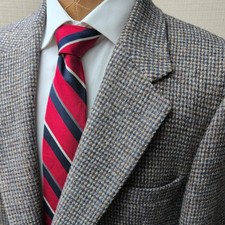 Vintage Harris Tweed Brown Wool Sport Coat, Tailored by Nudelman Bros, Two-Button Blazer — listing 6