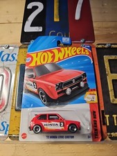 Hot Wheels '73 Honda Civic Custom - Red (Then and Now Series) — listing 3