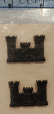 U.S. Army Corps of Engineers Castle Insignia Pin on Black Wool Campaign/Slouch Hat — listing 5
