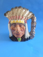 Royal Doulton 'North American Indian' Large Character Jug with Totem Pole Handle — listing 6