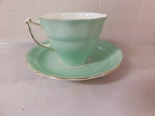 Sampson Smith Old Royal Bone China Teacup and Saucer, Pink Rosebud Pattern, listing 3