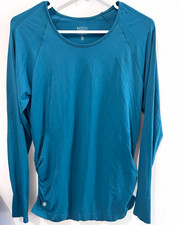 Athleta Women's Paisley Print Long Sleeve Athletic Top with Thumbhole Cuffs, Size S — listing 6