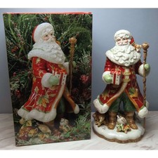 Fitz and Floyd Christmas 1996 Santa with Woodland Animals Annual Collector Plate — listing 2