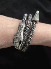 Vintage Woven Mesh Link Bracelet with Textured Center Panel, Silver-Tone or Sterling — listing 4