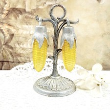 Vintage Figural Corn on the Cob Ceramic Salt and Pepper Shakers, Set of 2 — listing 5