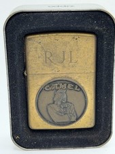 Zippo Camel Cigarettes Brushed Chrome Lighter with Raised Camel Emblem — listing 4