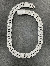 Iced Out Prong-Set Cuban Link Diamond Necklace — listing 5