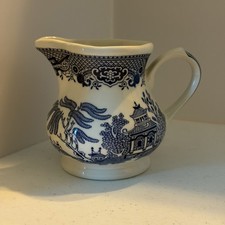 Vintage Blue Willow Transferware Small Milk Jug / Creamer — listing 3