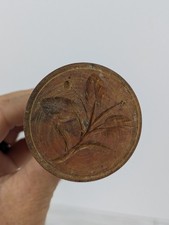 Antique Turned Wood Butter Mold / Butter Press with Plunger — listing 6