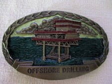 Vintage 1978 Indiana Metal Craft Brass Belt Buckle - Fighting Wild Horses with Enamel Accents, N88 — listing 6