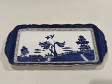 Blue Willow / Real Old Willow Pattern Bowl with Gilt Rim — listing 2