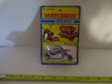 Matchbox No. 71 Jumbo Jet Motorcycle Chopper, Blue with Red Rider — listing 2