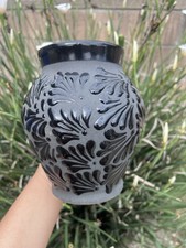Mexican Talavera Pottery Blue & White Hand-Painted Bud Vase — listing 6