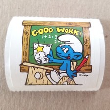 Vintage 1983 Peyo "I Hate Smoking!" Smurf Sticker (Grouchy Smurf), approx. 2 inch — listing 5