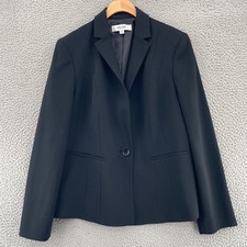 Jones Studio Black Open-Front Collarless Blazer — listing 3