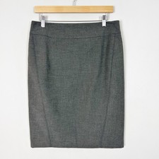 LOFT Grey Lined Pencil Skirt, Size 00, listing 4