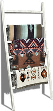 Decorative Black Wood Blanket Ladder (Rustic Farmhouse Decor) — listing 2