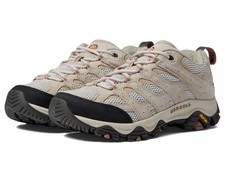 Merrell Moab Women's Hiking Shoes - Gray/Green Suede & Mesh, Vibram Sole — listing 3
