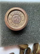 Antique Henry Disston & Sons Brass Saw Medallion Button, Philadelphia — listing 5