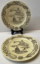 Royal China 'Bucks County' Brown Transferware Bread & Butter Plate — listing 5