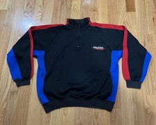 Vintage 90s Nautica Competition Colorblock Fleece 1/4 Zip Pullover, Men's Medium — listing 2