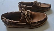 Margaritaville Men's Leather Boat Shoes 11 or larger — listing 4