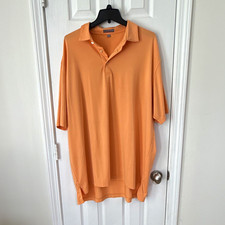 Peter Millar Summer Comfort Youth Golf Polo, Turquoise Shark Print, Size XL (13-14) — listing 6