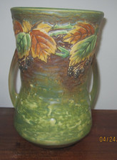 Roseville Pottery Blackberry Two-Handled Vase 575-8 — listing 3