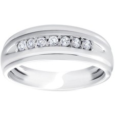 Men's 10K Gold Diamond Sunburst Signet-Style Ring — listing 6