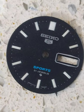 Vintage Seiko 5 Sports 6119-6020 Automatic Day-Date Watch, Purple/Blue Dial — listing 3