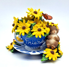 Resin Figural Mouse in 'Tea Time' Teacup Decorative Figurine — listing 6